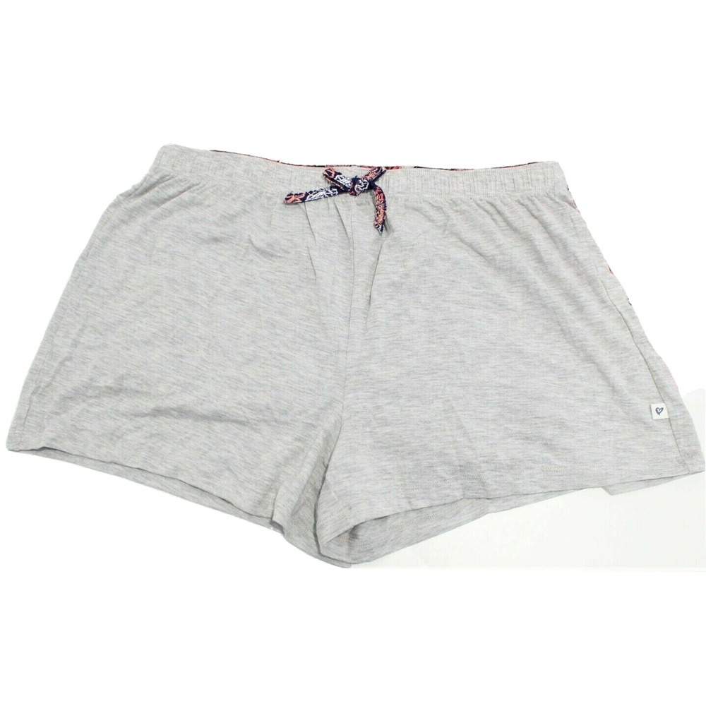 NEW Jane and Bleecker Women's Sleep Shorts Heather Grey Large